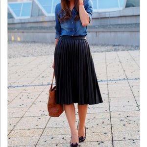 Black Pleated Skirt